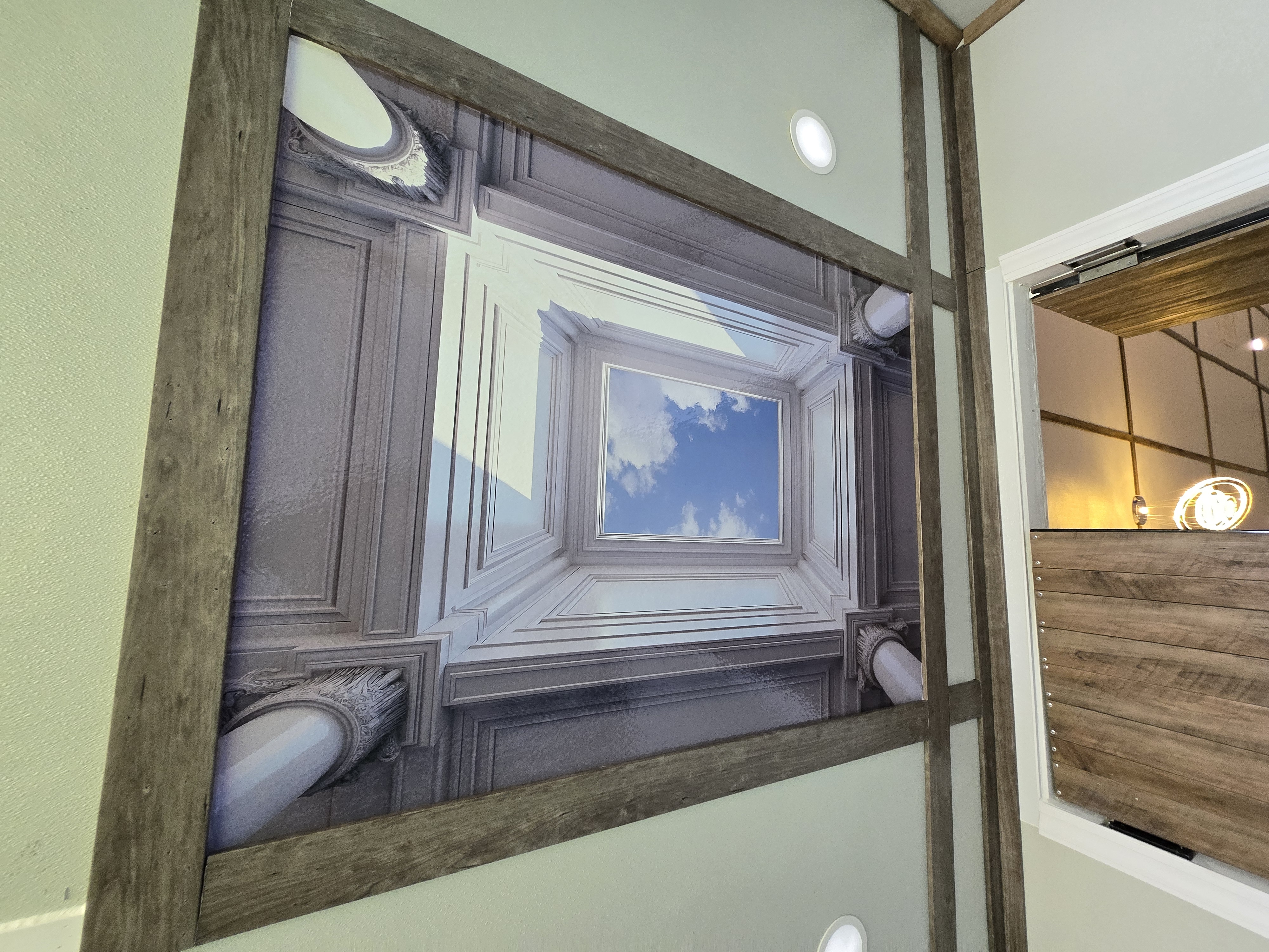 Architectural ceiling mural