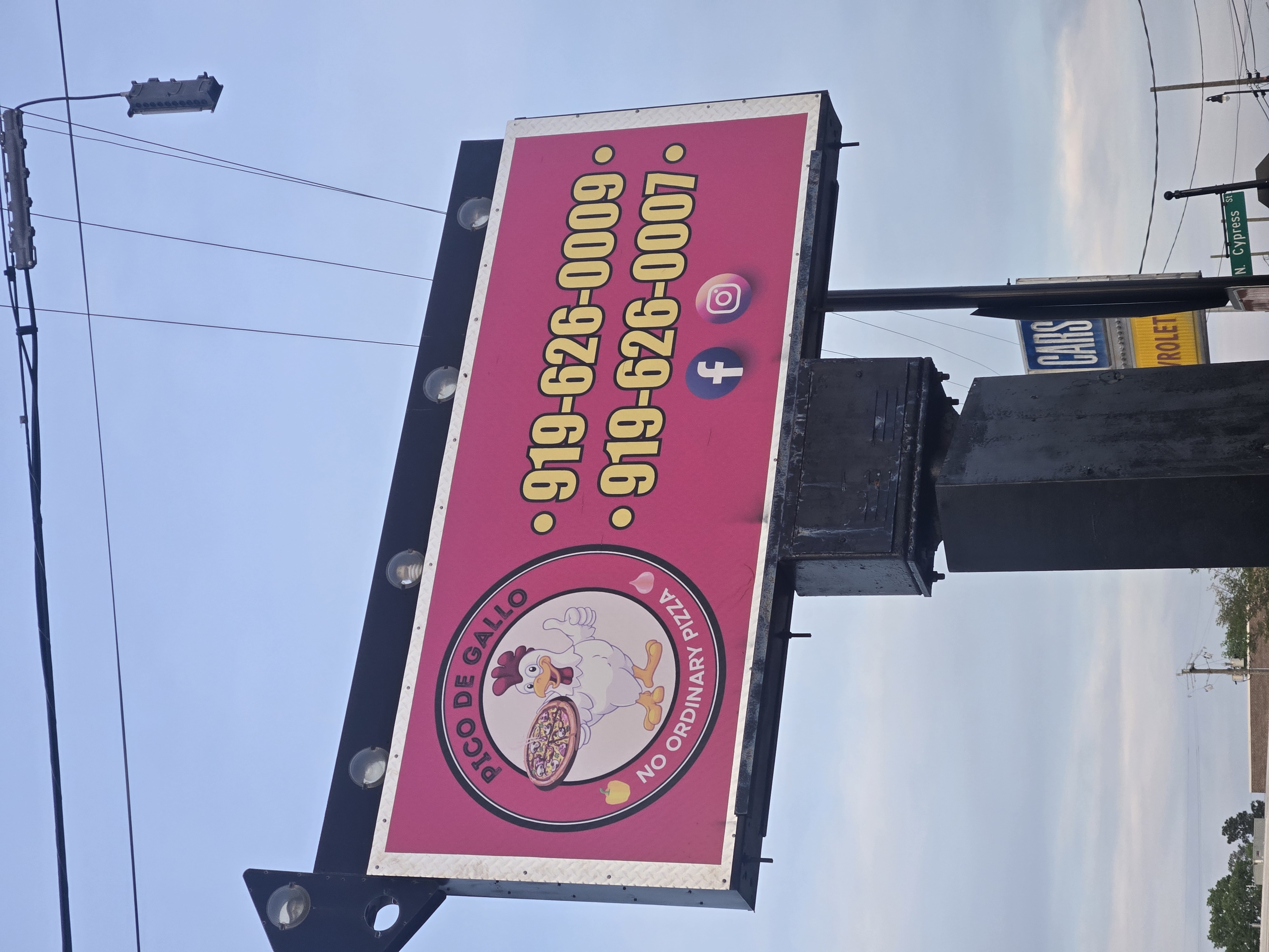 Pico de Gallo outdoor billboard sign