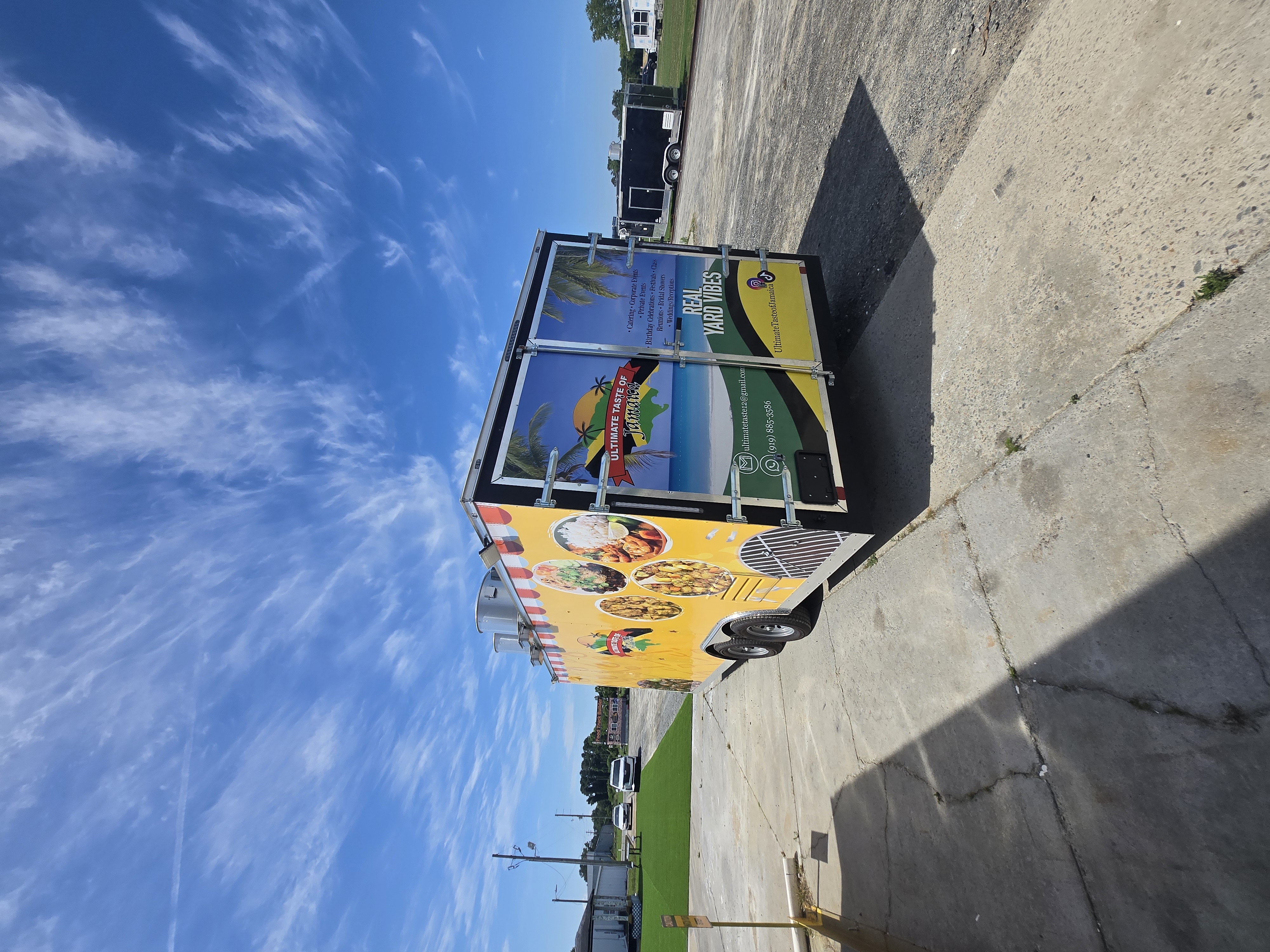 Jamaica themed food truck side wrap