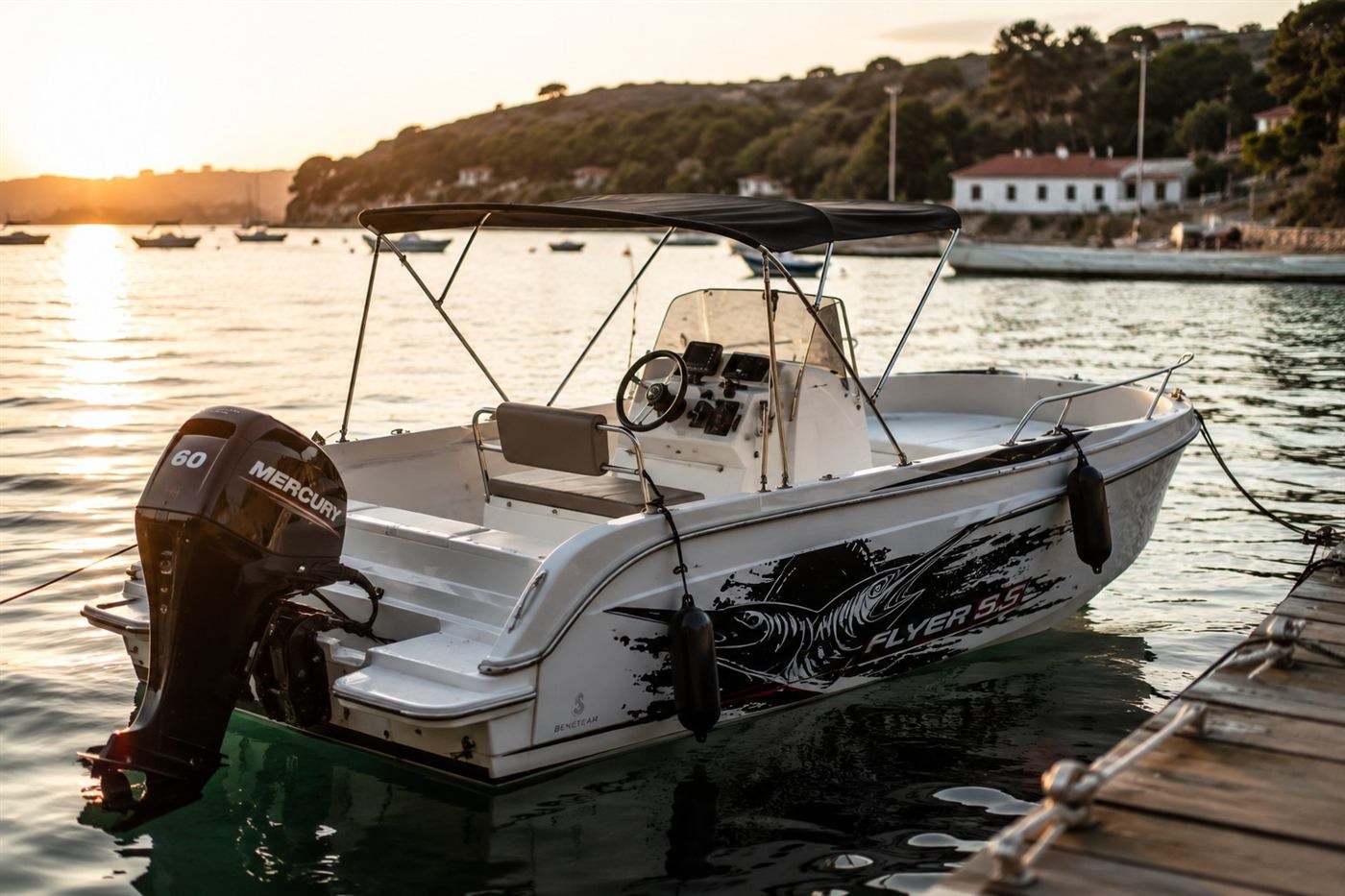 Boat sticker wrap design