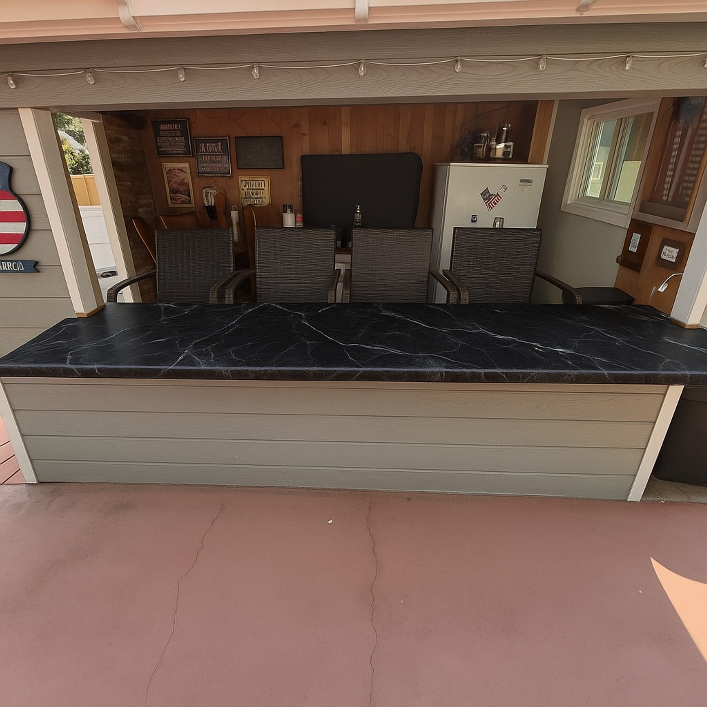 Countertop marble vinyl wrap