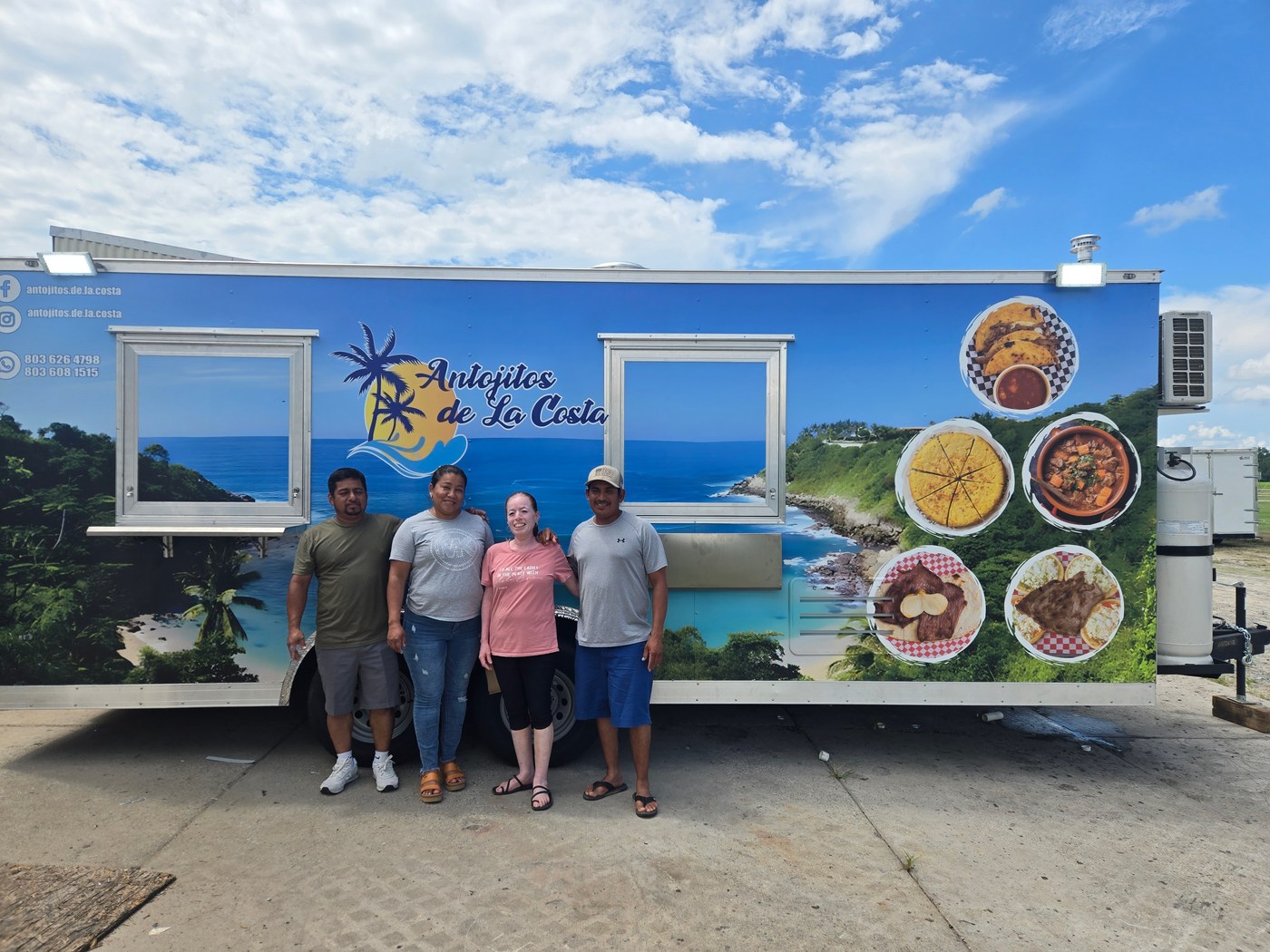 Antojitos de La Costa food truck wrap