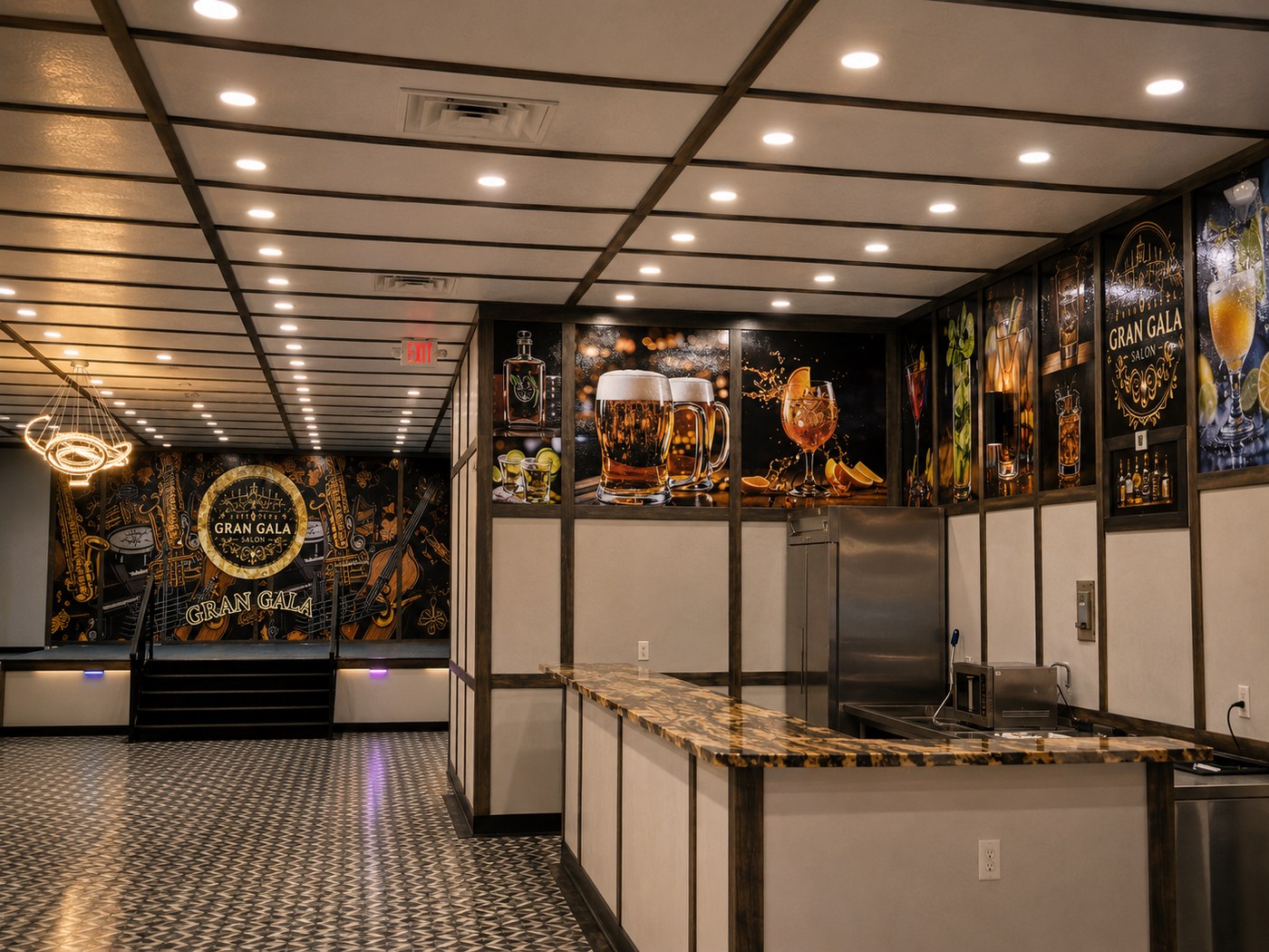 Gran Gala Salon full interior graphics