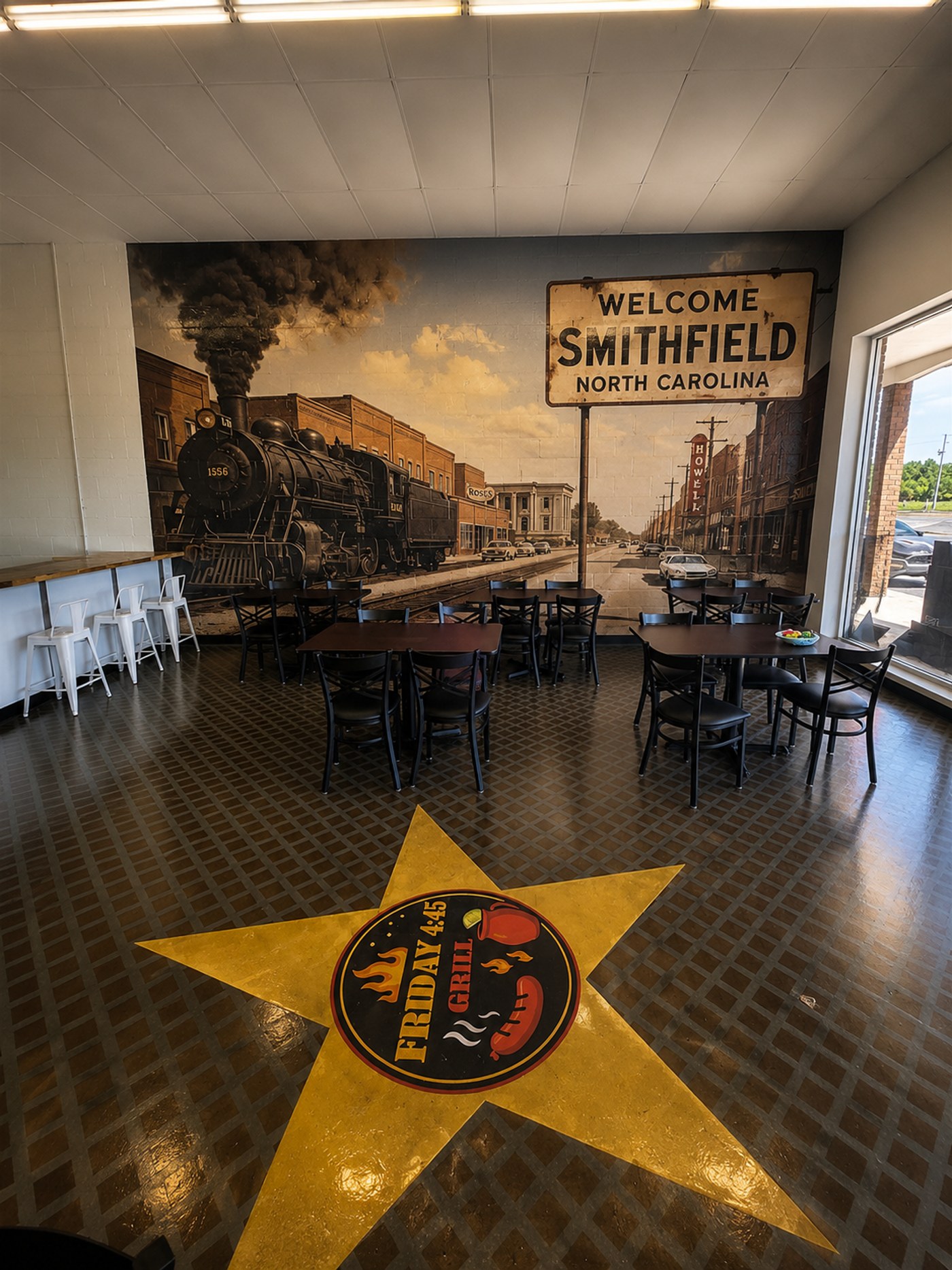 Welcome Smithfield North Carolina mural