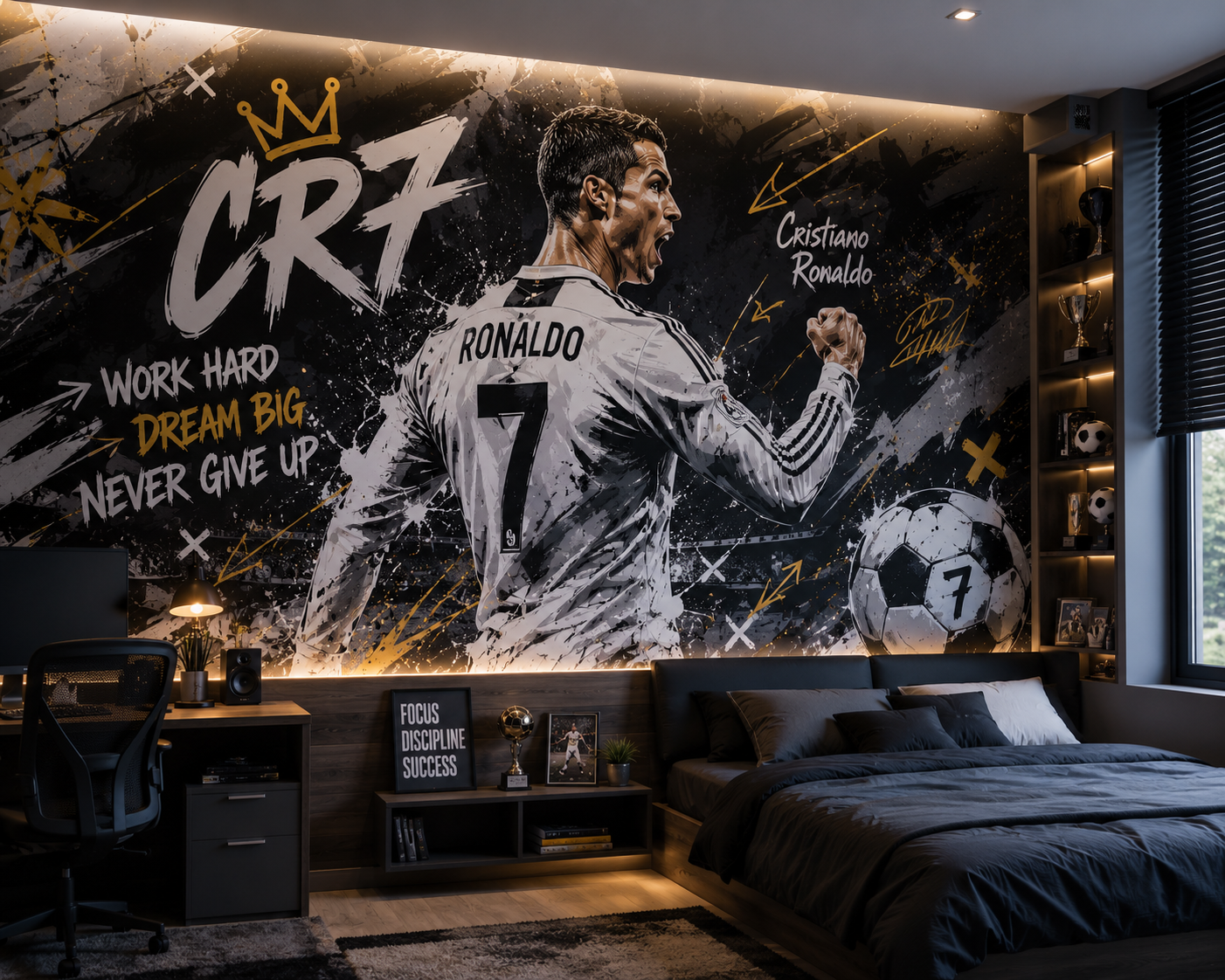 Cristiano Ronaldo CR7 wall mural