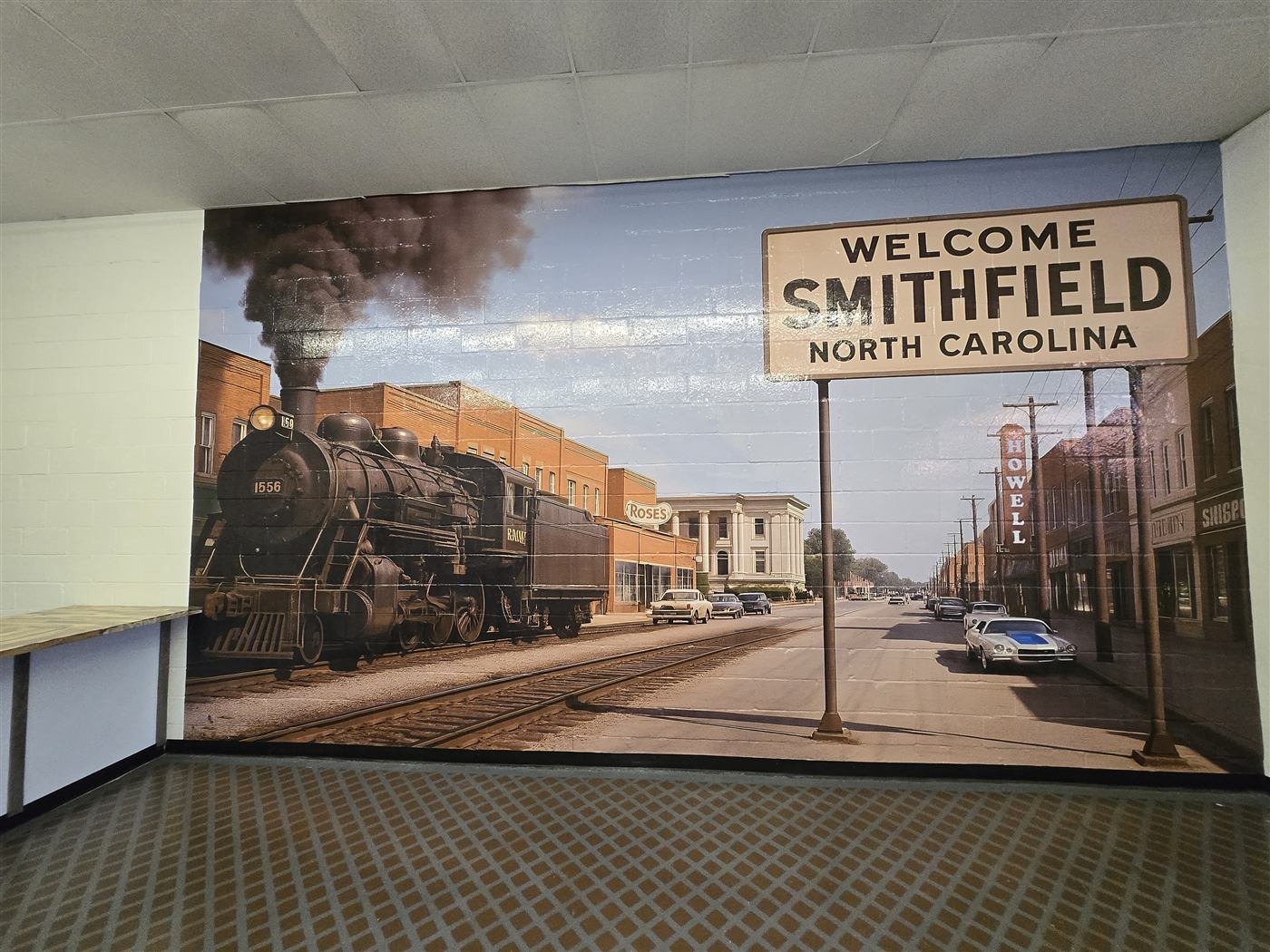 Welcome Smithfield NC wall mural
