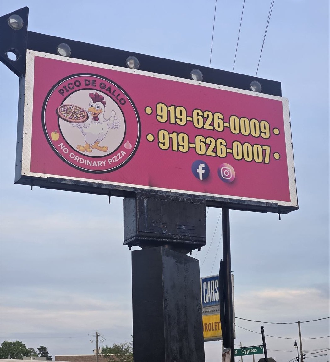 Custom business sign
